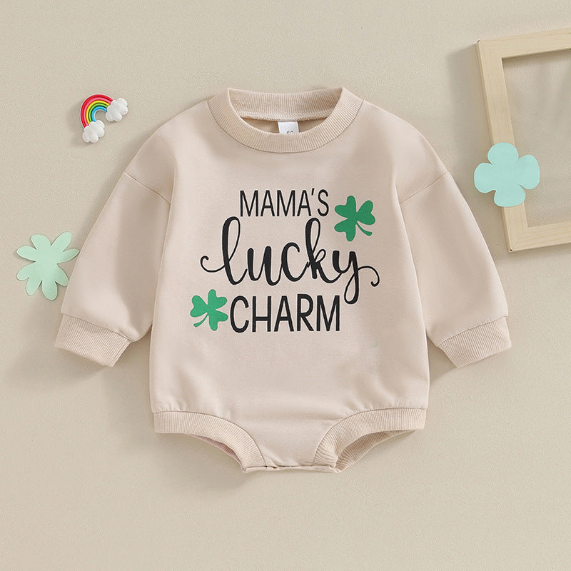 Baby Girls Boys Letters St Patrick's Day Rompers Wholesale 25010743