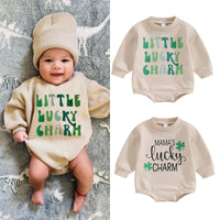 Load image into Gallery viewer, Baby Girls Boys Letters St Patrick&#39;s Day Rompers Wholesale 25010743
