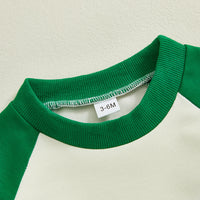 Load image into Gallery viewer, 2 Pieces Set Baby Kid Girls Boys St Patrick&#39;s Day Letters Tops And Solid Color Pants Wholesale 25010744
