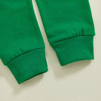 Load image into Gallery viewer, 2 Pieces Set Baby Kid Girls Boys St Patrick&#39;s Day Letters Tops And Solid Color Pants Wholesale 25010744
