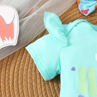 Load image into Gallery viewer, 2 Pieces Set Baby Girls Easter Letters Print Rompers And Cartoon Shorts Wholesale 25021002
