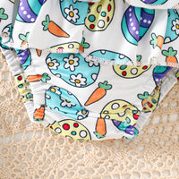 Load image into Gallery viewer, 2 Pieces Set Baby Girls Easter Letters Print Rompers And Cartoon Shorts Wholesale 25021002
