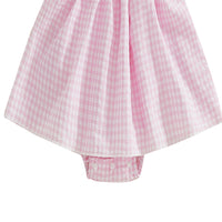 Load image into Gallery viewer, Baby Girls Striped Embroidered Easter Rompers Wholesale 25021003
