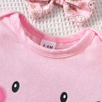 Load image into Gallery viewer, 2 Pieces Set Baby Girls Easter Letters Animals Rompers And Cartoon Skirts Wholesale 25021005
