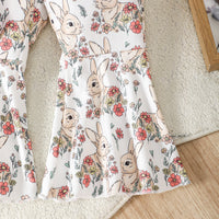 Load image into Gallery viewer, 2 Pieces Set Baby Girls Easter Animals Print Rompers And Love heart Pants Wholesale 25021006
