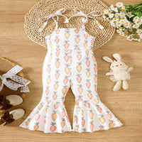 Load image into Gallery viewer, Baby Kid Girls Plant Print Easter Jumpsuits Wholesale 25021008
