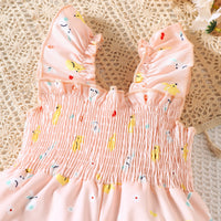 Load image into Gallery viewer, Baby Kid Girls Animals Cartoon Print Easter Jumpsuits Wholesale 25021009
