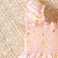 Load image into Gallery viewer, Baby Kid Girls Animals Cartoon Print Easter Jumpsuits Wholesale 25021009
