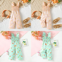 Load image into Gallery viewer, Baby Kid Girls Animals Cartoon Print Easter Jumpsuits Wholesale 25021009

