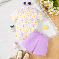 Load image into Gallery viewer, 2 Pieces Set Baby Kid Boys Easter Animals Car Cartoon Shirts And Solid Color Shorts Wholesale 25021010
