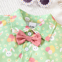 Load image into Gallery viewer, 2 Pieces Set Baby Kid Boys Easter Animals Car Cartoon Shirts And Solid Color Shorts Wholesale 25021010
