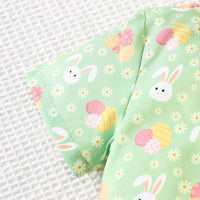 Load image into Gallery viewer, 2 Pieces Set Baby Kid Boys Easter Animals Car Cartoon Shirts And Solid Color Shorts Wholesale 25021010
