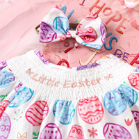 Load image into Gallery viewer, Baby Girls Letters Cartoon Print Easter Rompers Wholesale 25021011
