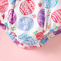 Load image into Gallery viewer, Baby Girls Letters Cartoon Print Easter Rompers Wholesale 25021011
