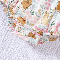 Load image into Gallery viewer, Baby Girls Animals Embroidered Easter Rompers Wholesale 25021012
