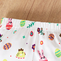 Load image into Gallery viewer, 2 Pieces Set Baby Girls Easter Letters Animals Rompers And Cartoon Pants Wholesale 25021013
