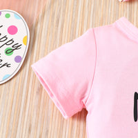 Load image into Gallery viewer, 2 Pieces Set Baby Girls Easter Letters Animals Rompers And Cartoon Pants Wholesale 25021013
