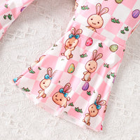 Load image into Gallery viewer, 2 Pieces Set Baby Girls Easter Letters Animals Rompers And Cartoon Pants Wholesale 25021013
