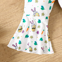 Load image into Gallery viewer, 2 Pieces Set Baby Girls Easter Letters Rompers Animals And Cartoon Pants Wholesale 25021014
