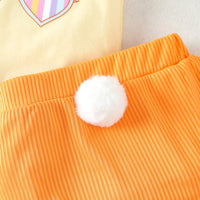 Load image into Gallery viewer, 2 Pieces Set Baby Girls Letters Rompers And Solid Color Shorts Wholesale 25021019
