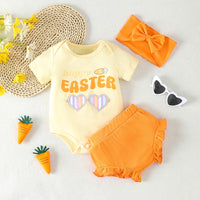 Load image into Gallery viewer, 2 Pieces Set Baby Girls Letters Rompers And Solid Color Shorts Wholesale 25021019

