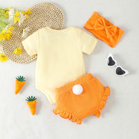 Load image into Gallery viewer, 2 Pieces Set Baby Girls Letters Rompers And Solid Color Shorts Wholesale 25021019
