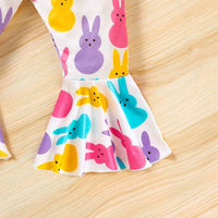 Load image into Gallery viewer, 2 Pieces Set Baby Kid Girls Easter Letters Print Tank Tops And Animals Pants Wholesale 25021022
