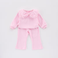 Load image into Gallery viewer, 2 Pieces Set Baby Kid Girls Sports Solid Color Tops And Pants Wholesale 250227108
