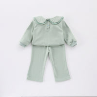 Load image into Gallery viewer, 2 Pieces Set Baby Kid Girls Sports Solid Color Tops And Pants Wholesale 250227108
