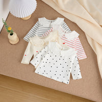 Load image into Gallery viewer, Baby Kid Girls Striped Fruit Polka dots Tops Wholesale 250227111
