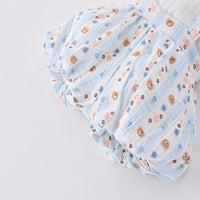 Load image into Gallery viewer, 2 Pieces Set Baby Kid Girls Solid Color Print T-Shirts And Animals Rompers Wholesale 250227113
