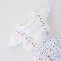 Load image into Gallery viewer, 2 Pieces Set Baby Kid Girls Solid Color Print T-Shirts And Animals Rompers Wholesale 250227113
