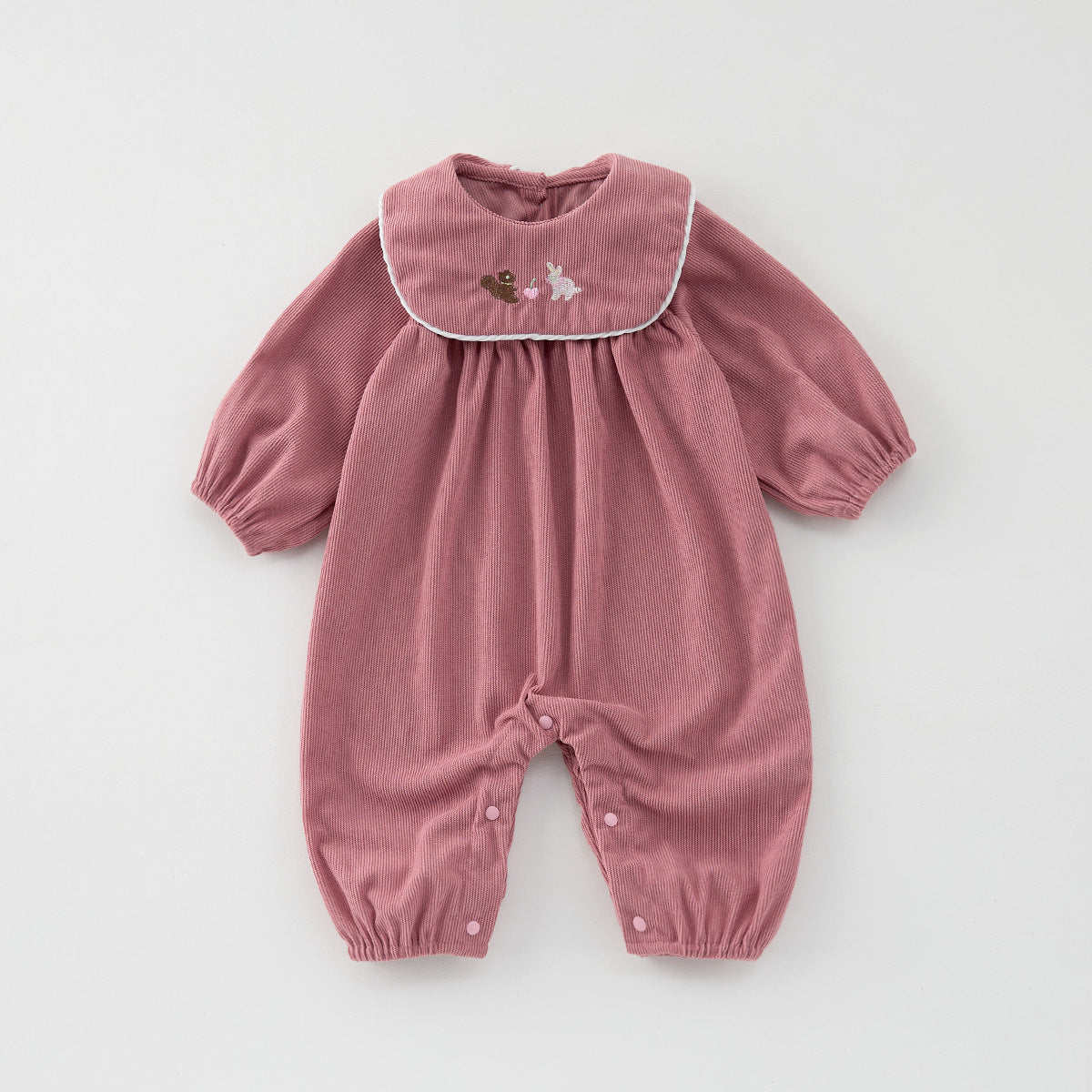 Baby Kid Girls Animals Embroidered Jumpsuits Wholesale 250227114