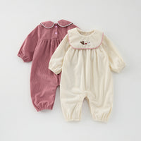 Load image into Gallery viewer, Baby Kid Girls Animals Embroidered Jumpsuits Wholesale 250227114
