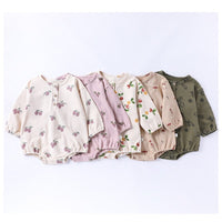 Load image into Gallery viewer, Baby Girls Fruit Print Rompers Wholesale 250227116
