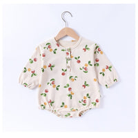 Load image into Gallery viewer, Baby Girls Fruit Print Rompers Wholesale 250227116
