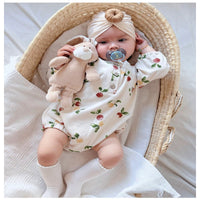 Load image into Gallery viewer, Baby Girls Fruit Print Rompers Wholesale 250227116
