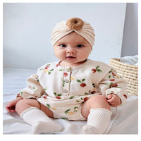 Load image into Gallery viewer, Baby Girls Fruit Print Rompers Wholesale 250227116
