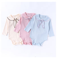 Load image into Gallery viewer, Baby Girls Solid Color Rompers Wholesale 250227125
