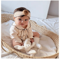 Load image into Gallery viewer, Baby Girls Solid Color Rompers Wholesale 250227125
