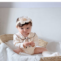 Load image into Gallery viewer, Baby Girls Solid Color Rompers Wholesale 250227125
