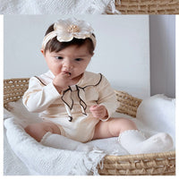Load image into Gallery viewer, Baby Girls Solid Color Rompers Wholesale 250227125
