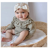 Load image into Gallery viewer, Baby Girls Solid Color Rompers Wholesale 250227126
