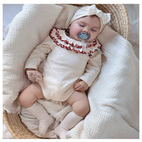 Load image into Gallery viewer, Baby Girls Solid Color Rompers Wholesale 250227126
