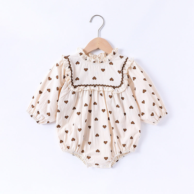 Baby Girls Love heart Rompers Wholesale 250227130