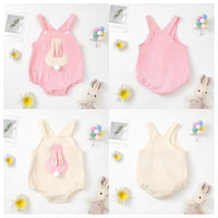Load image into Gallery viewer, Baby Girls Color-blocking Cartoon Easter Rompers Wholesale 250227139
