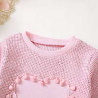 Load image into Gallery viewer, Baby Kid Girls Solid Color Love heart Hoodies Sweatshirts Wholesale 250227144
