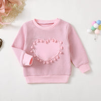 Load image into Gallery viewer, Baby Kid Girls Solid Color Love heart Hoodies Sweatshirts Wholesale 250227144
