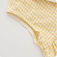 Load image into Gallery viewer, Baby Kid Girls Checked Rompers Wholesale 250227145
