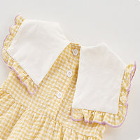 Load image into Gallery viewer, Baby Kid Girls Checked Rompers Wholesale 250227145
